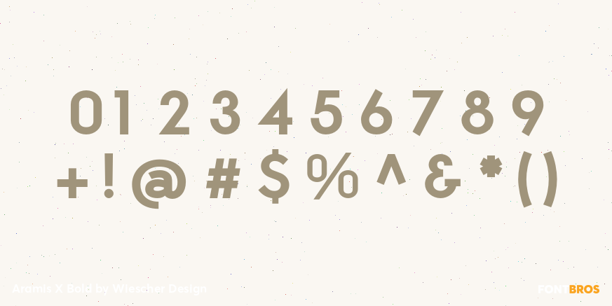 Aramis X Bold Font Poster #1