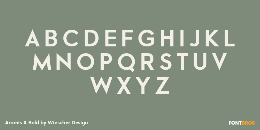 Aramis X Bold Font Poster #2