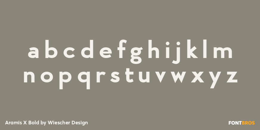 Aramis X Bold Font Poster #3