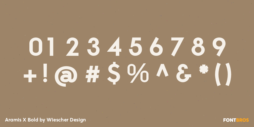 Aramis X Bold Font Poster #4