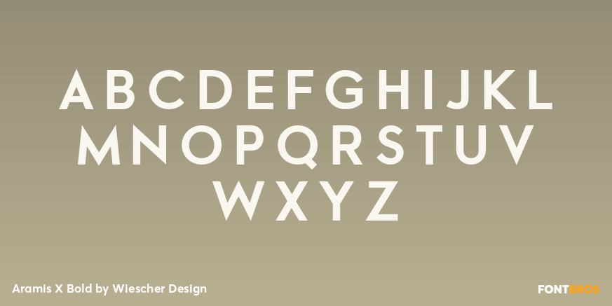 Aramis X Bold Font Poster #1