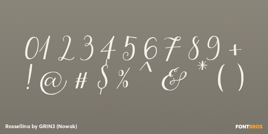 Rossellina Font Poster #1