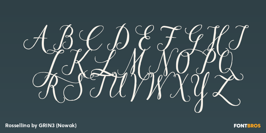 Rossellina Font Poster #2
