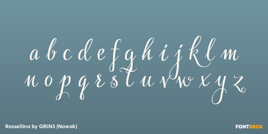 Rossellina Font Poster #3