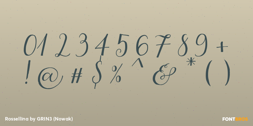 Rossellina Font Poster #4