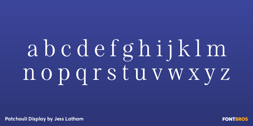 Patchouli Display Font Poster #1