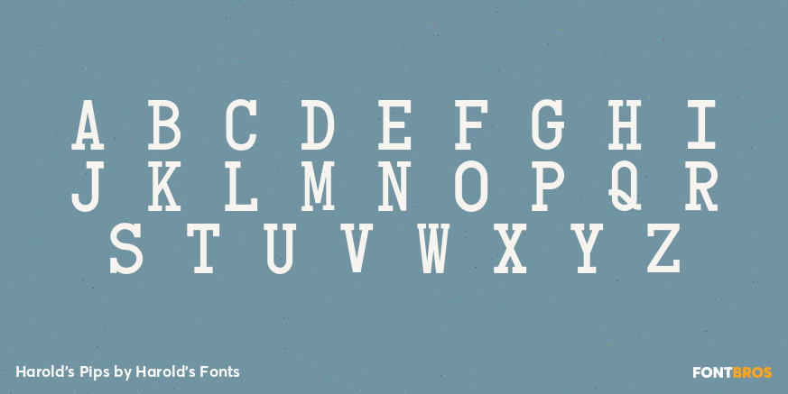 Harold's Pips Font Poster #3