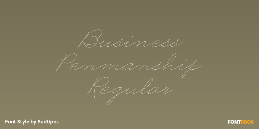 Business Penmanship Regular Poster