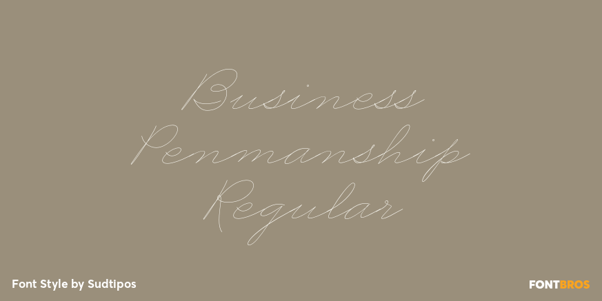 Business Penmanship Regular Poster