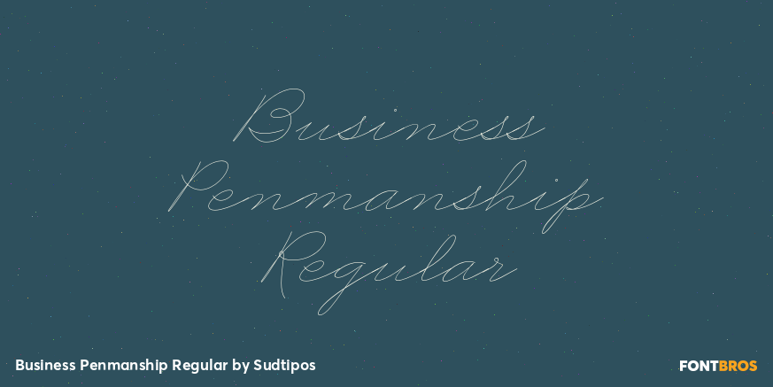 Business Penmanship Regular Poster