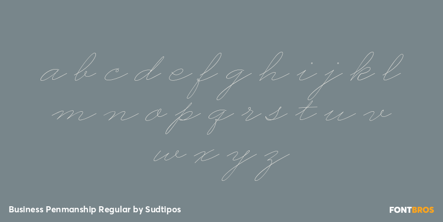 Business Penmanship Regular Font Poster #1