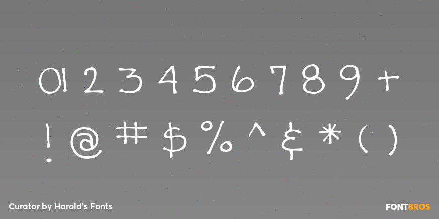 Curator Font Poster #1