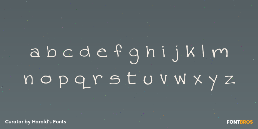 Curator Font Poster #3