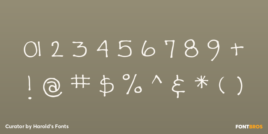 Curator Font Poster #4