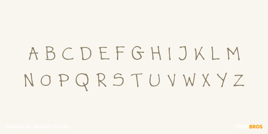 Curator Font Poster #1