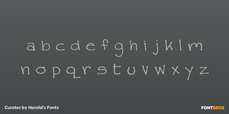 Curator Font Poster #1