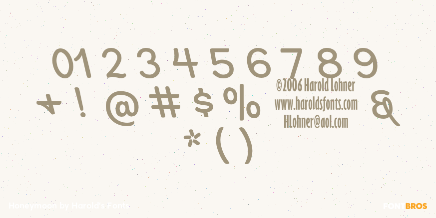 Honeymoon Font Poster #4