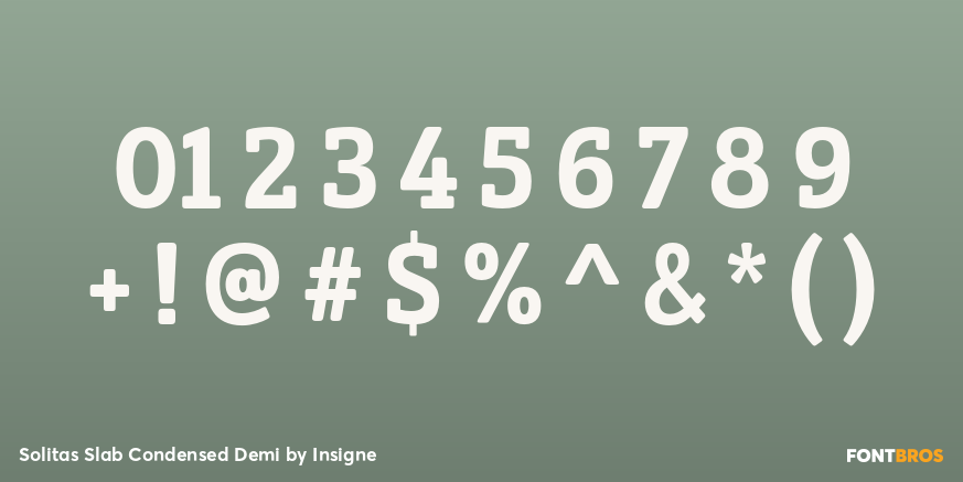 Solitas Slab Condensed Demi Font Poster #1