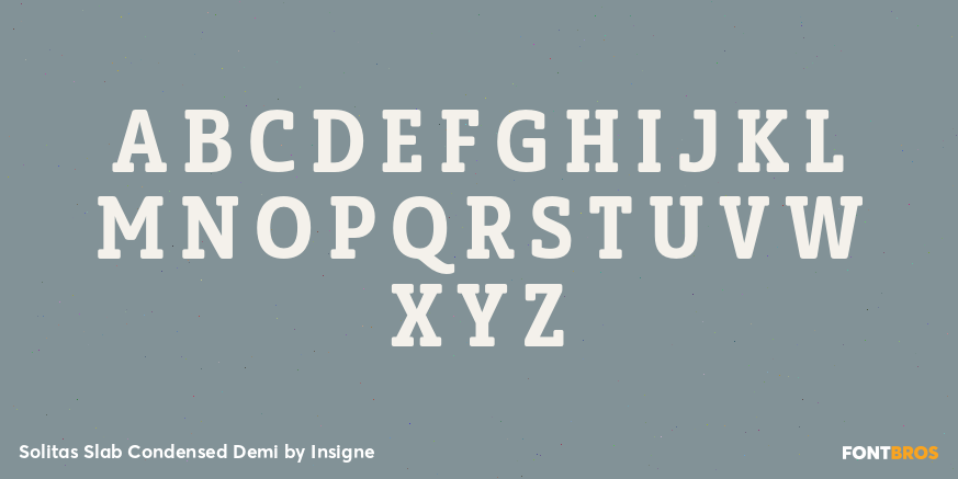 Solitas Slab Condensed Demi Font Poster #1
