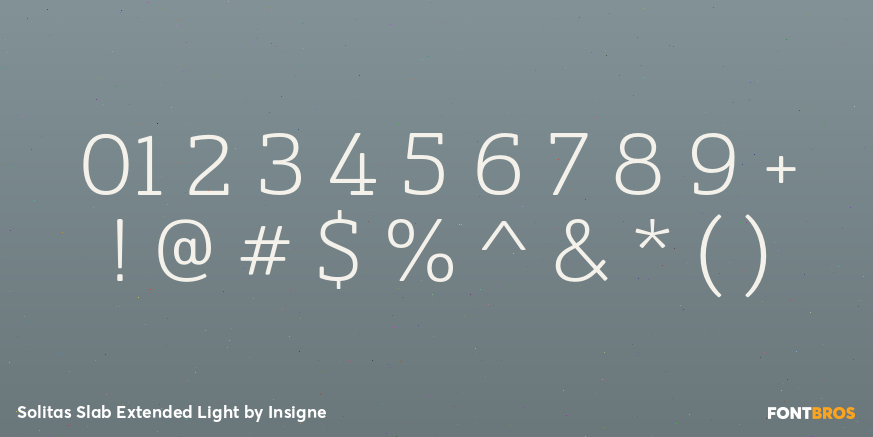 Solitas Slab Extended Light Font Poster #4