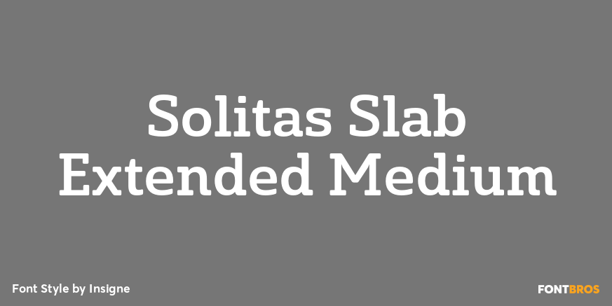 Solitas Slab Extended Medium Font Poster #1
