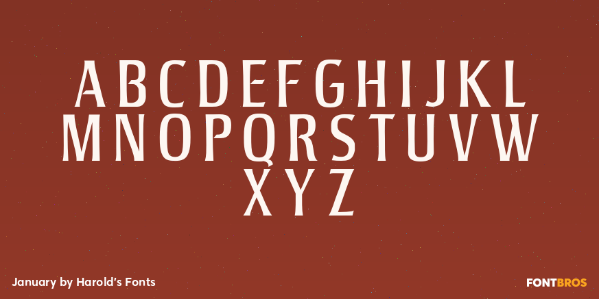 January Font Poster #2