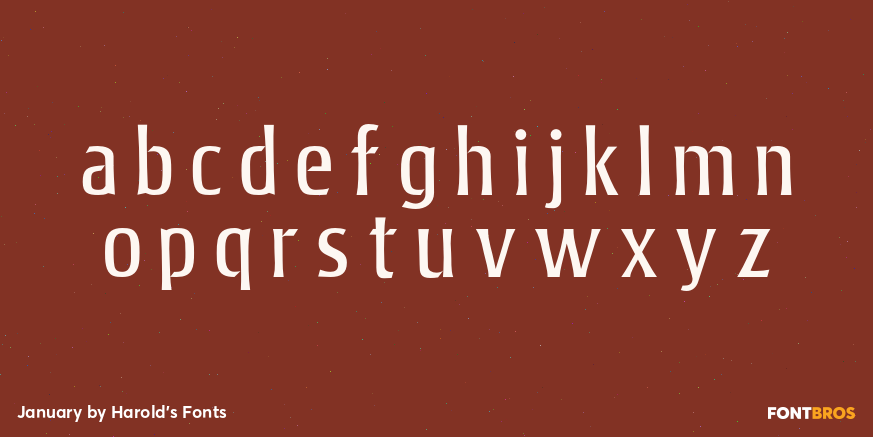 January Font Poster #3