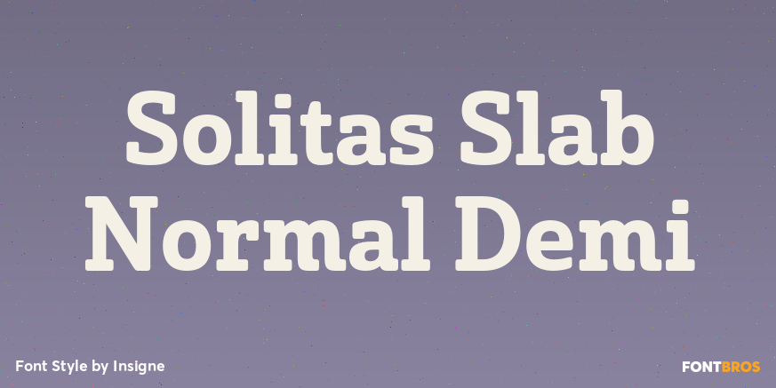 Solitas Slab Normal Demi Poster