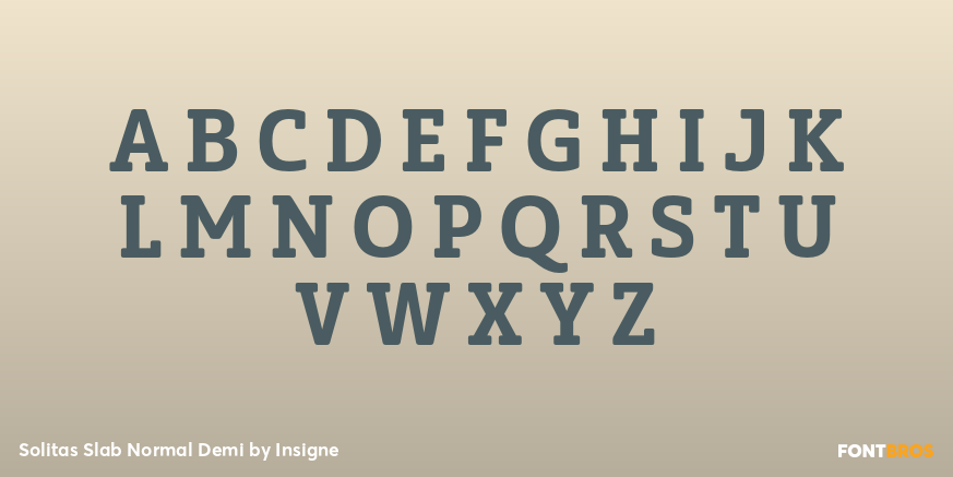 Solitas Slab Normal Demi Font Poster #2