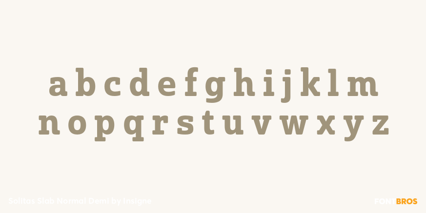 Solitas Slab Normal Demi Font Poster #3