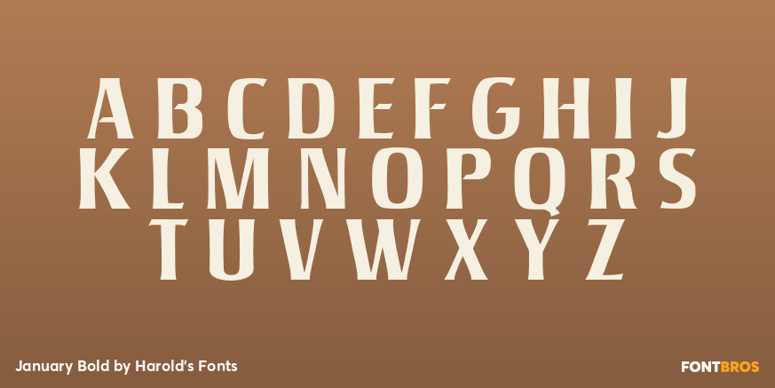 January Bold Font Poster #2