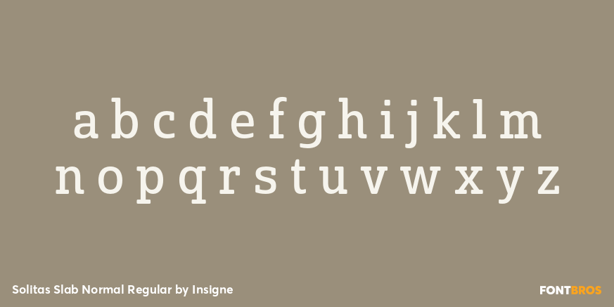Solitas Slab Normal Regular Font Poster #3