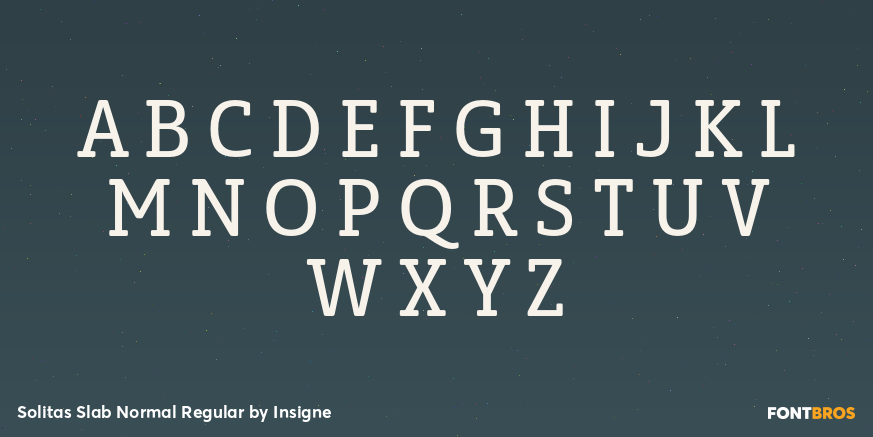 Solitas Slab Normal Regular Font Poster #1