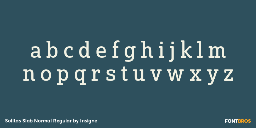 Solitas Slab Normal Regular Font Poster #1