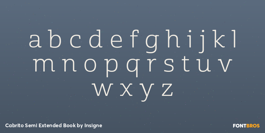 Cabrito Semi Extended Book Font Poster #3