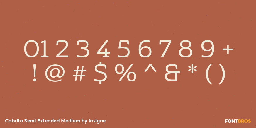 Cabrito Semi Extended Medium Font Poster #4