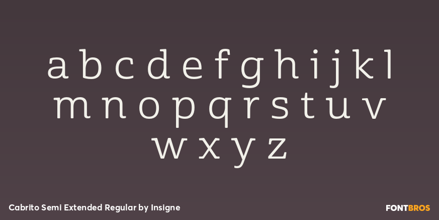 Cabrito Semi Extended Regular Font Poster #3