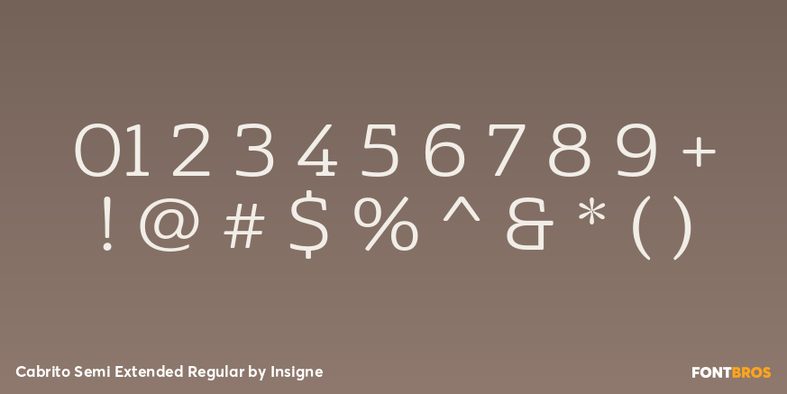 Cabrito Semi Extended Regular Font Poster #4