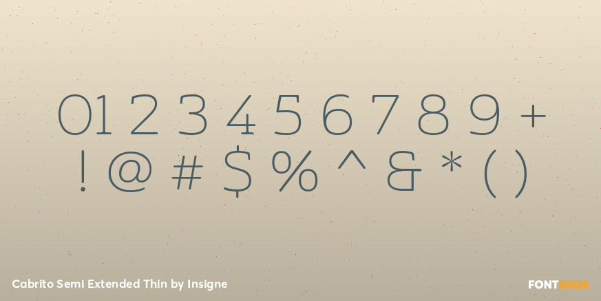 Cabrito Semi Extended Thin Font Poster #4