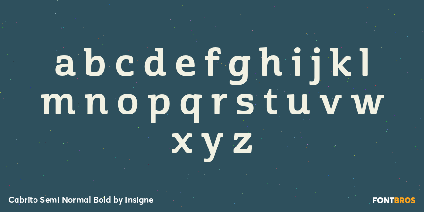 Cabrito Semi Normal Bold Font Poster #3