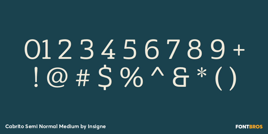 Cabrito Semi Normal Medium Font Poster #1