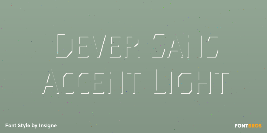 Dever Sans Accent Light Font Poster #1