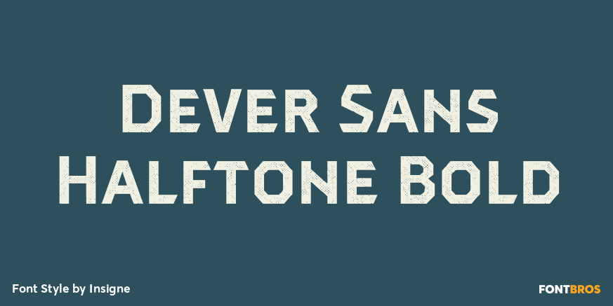 Dever Sans Halftone Bold Poster