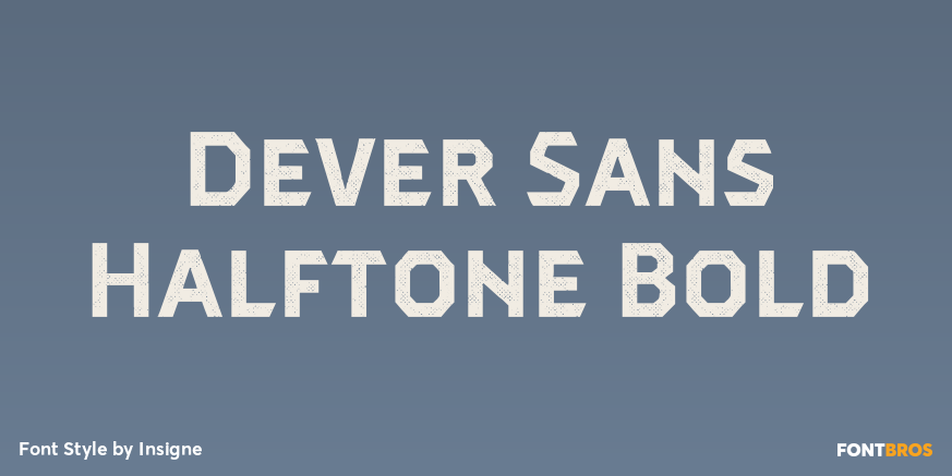 Dever Sans Halftone Bold Poster