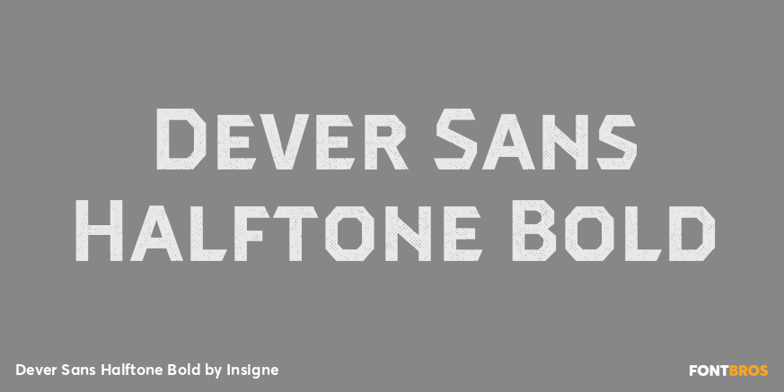 Dever Sans Halftone Bold Poster