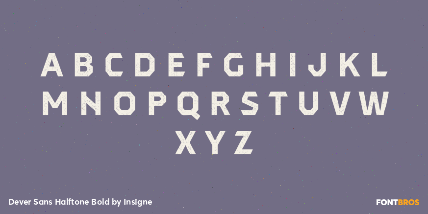 Dever Sans Halftone Bold Font Poster #3