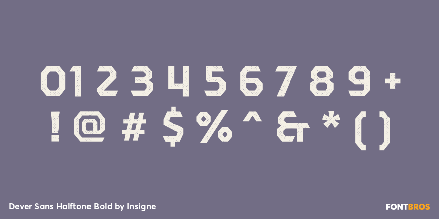 Dever Sans Halftone Bold Font Poster #4
