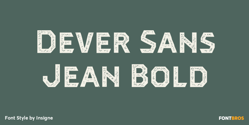 Dever Sans Jean Bold Poster