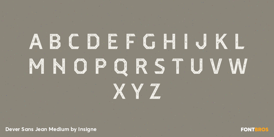 Dever Sans Jean Medium Font Poster #1