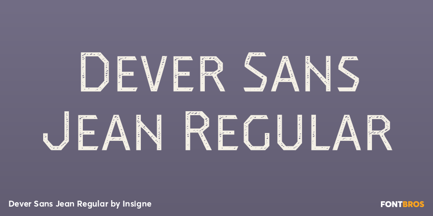 Dever Sans Jean Regular Font Poster #1